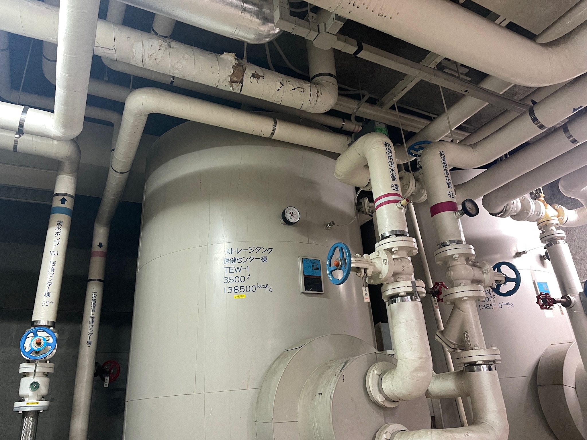 夜間休日救急診療所 給湯配管改修工事