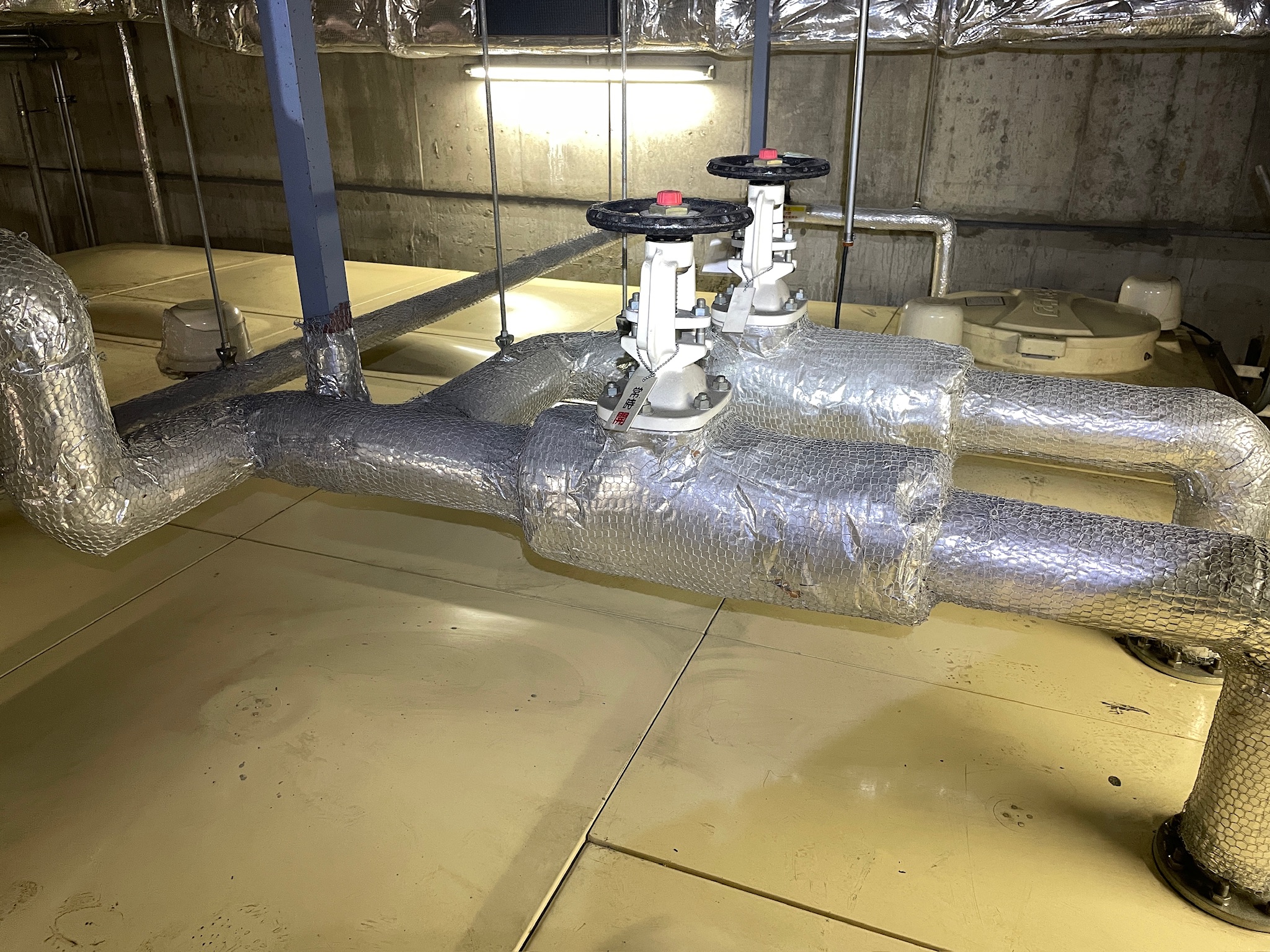 パルコ跡地 給水管漏水調査